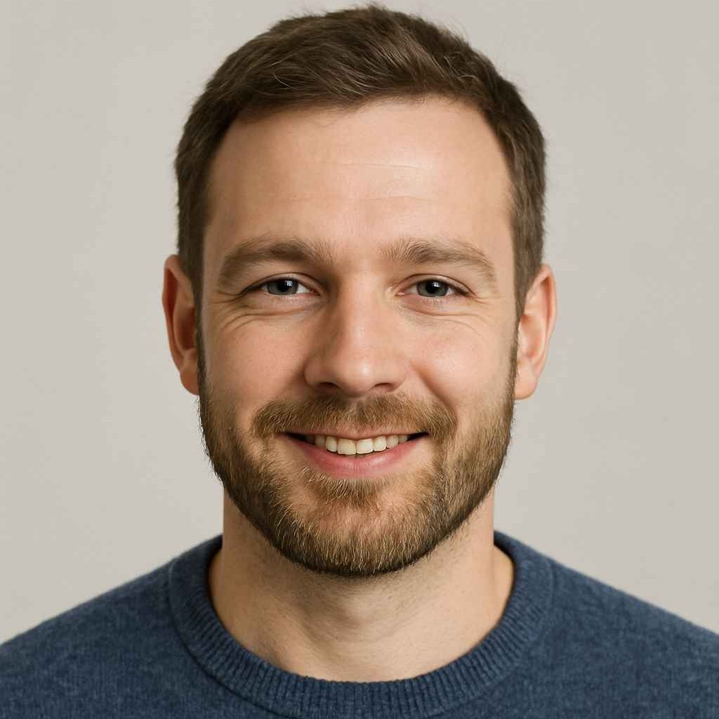 Smiling professional client portrait